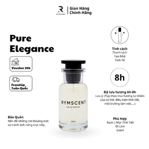 Nước hoa Nam Pure Elegance 50ml | Nhóm hương tươi mát, độ lưu hương từ 6h-8h | Dạng xịt.