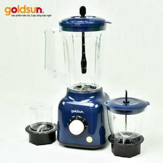 Máy xay sinh tố Goldsun GBL4115 công suất 400W có 3 cối nhựa kèm lưỡi dao inox 4 cánh