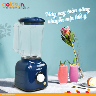 Máy xay sinh tố Goldsun GBL4115 công suất 400W có 3 cối nhựa kèm lưỡi dao inox 4 cánh