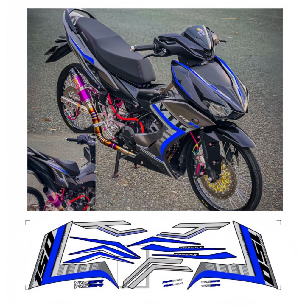 Tem rời winner x v2 cao cấp chất liệu in 3 lớp PPF chống nước không phai màu thích hợp nên đen hoặc xám nhãn dán,logo.