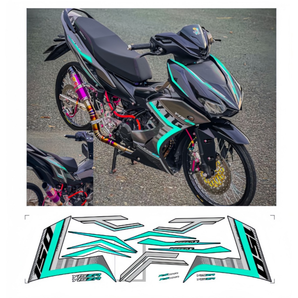 Tem rời winner x v2 cao cấp chất liệu in 3 lớp PPF chống nước không phai màu thích hợp nên đen hoặc xám nhãn dán,logo.