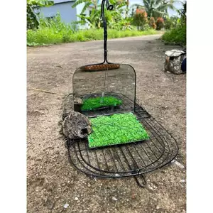 mẹt gương bẫy cút 2 mặt gấp gọn tiện lợi