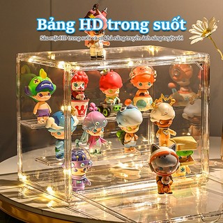 Gslife Tủ Nhựa Trong Suốt Trưng Bày Túi, Tủ Mô Hình, Hộp Đựng Búp Bê Có Nắp Đậy Tiện Lợi
