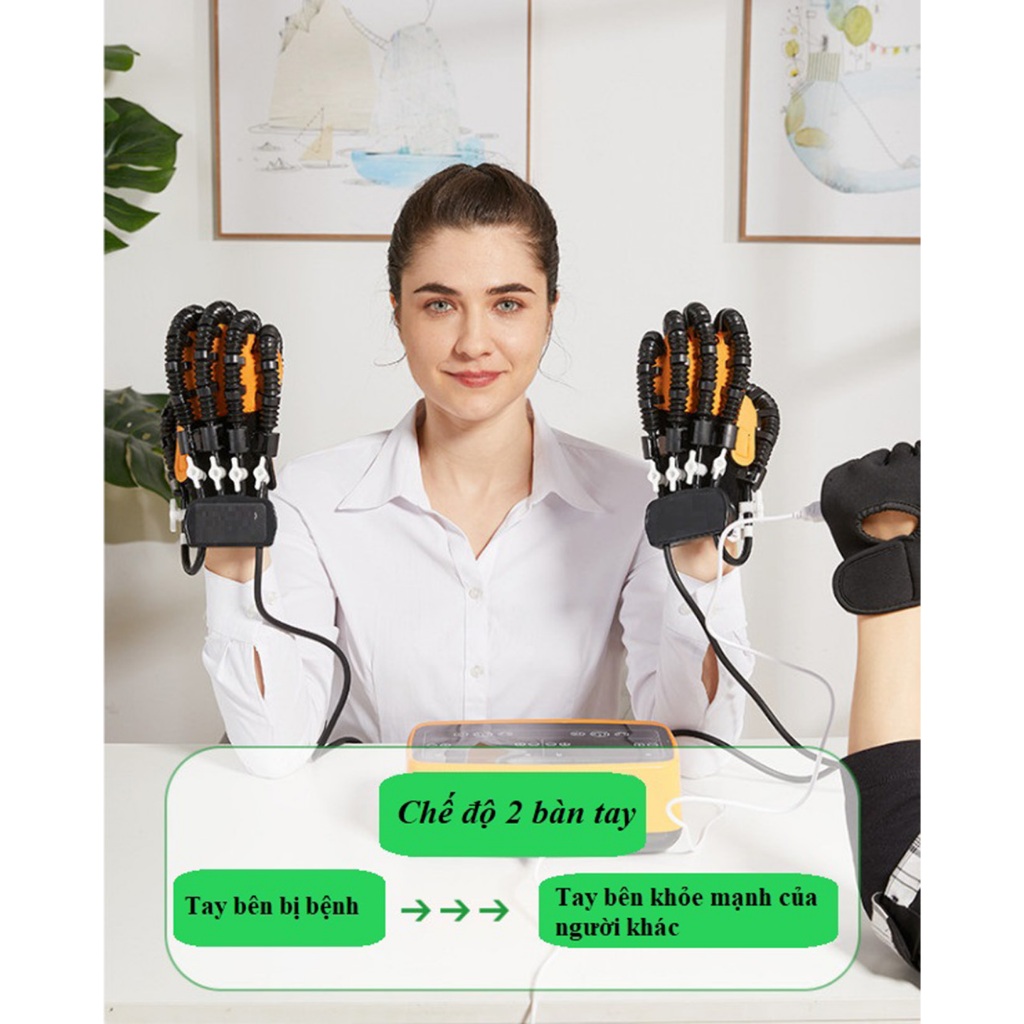 Máy Robot Tập Phục Hồi Chức Năng Hai Bàn Tay Cho Người Yếu, Liệt