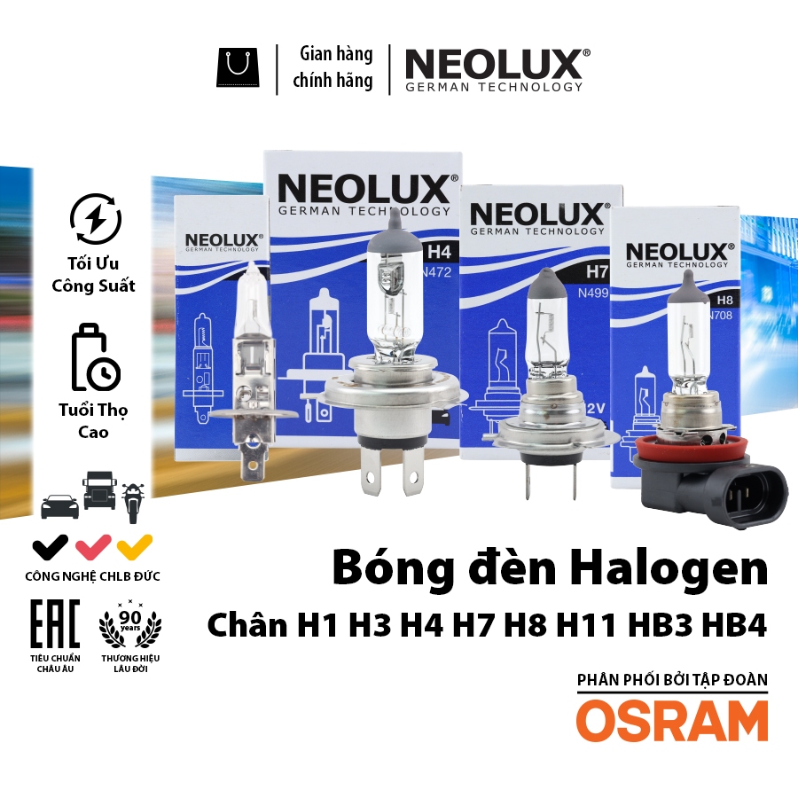 Bóng Đèn Halogen Original OSRAM NEOLUX H8 N708 12V 35W