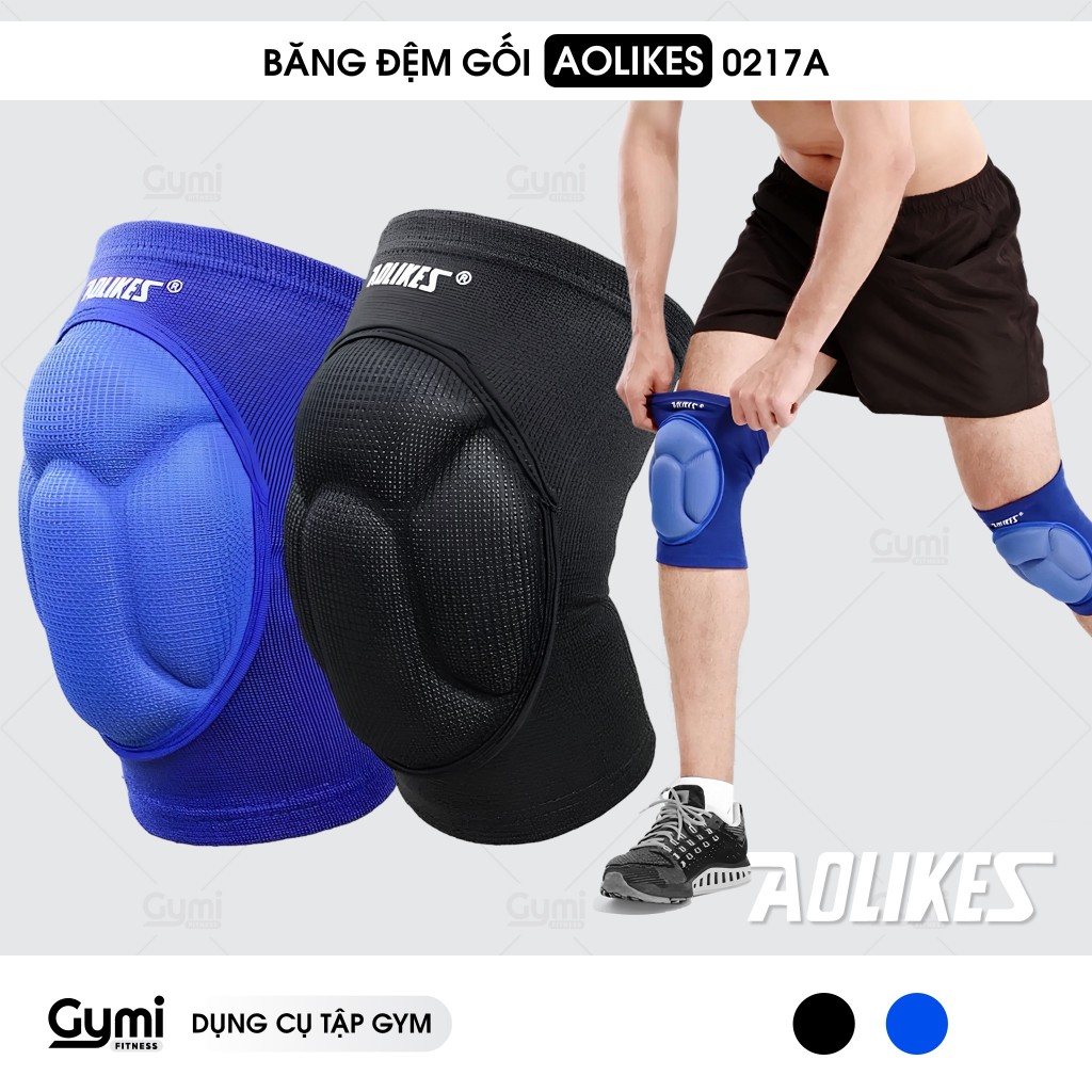 [1 Đôi] Băng Đệm Bảo Vệ Gối Aolikes 0217A - Băng Đầu Gối Thể Thao, Đá Bóng, Bóng Chuyền, Tập Gym - AL0217