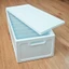 Hộp đựng quần áo BẰNG NHỰA CÓ NẮP ngăn chia làm bằng giấy carton cứng giúp đựng đồ chống bụi Hộp đựng đồ đa năng gấp gọn