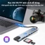 Hub USB C với HDMI 4K 8 trong 1, Type C Giao hàng nguồn 100W,USB 2 cổng dữ liệu,USB C Dongle cho MacBook HDMI SD TF RJ45