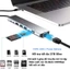 Hub USB C với HDMI 4K 8 trong 1, Type C Giao hàng nguồn 100W,USB 2 cổng dữ liệu,USB C Dongle cho MacBook HDMI SD TF RJ45