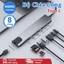 Hub USB C với HDMI 4K 8 trong 1, Type C Giao hàng nguồn 100W,USB 2 cổng dữ liệu,USB C Dongle cho MacBook HDMI SD TF RJ45
