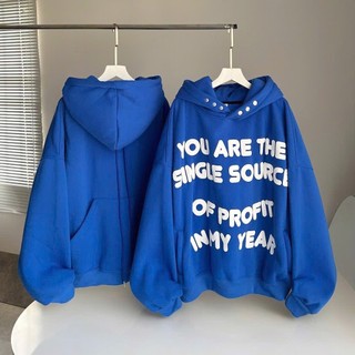 Áo Khoác Nỉ HOODIES UNISEX In Chữ Nổi SINGLE Phối Túi Ngược Có Nút Bấm Nón Như HÌNH