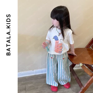 Áo thun cộc tay bé trai bé gái Batala Kids, Áo phông mùa hè trẻ em cotton IN HÌNH BÀN TAY từ 10-25kg