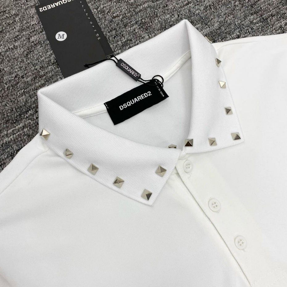 Áo Polo Đính Đá Chất Liệu Cotton Co Giãn 4 Chiều - Áo Polo Phong Cách Boy Phố Hot Trend New 2024