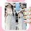 Maxi biển, váy công chúa, áo corset cúp ngực đan dây eo có mút ngực, chân váy dài chất tơ xốp ren bồng bềnh - GEMMY