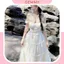 Maxi biển, váy công chúa, áo corset cúp ngực đan dây eo có mút ngực, chân váy dài chất tơ xốp ren bồng bềnh - GEMMY