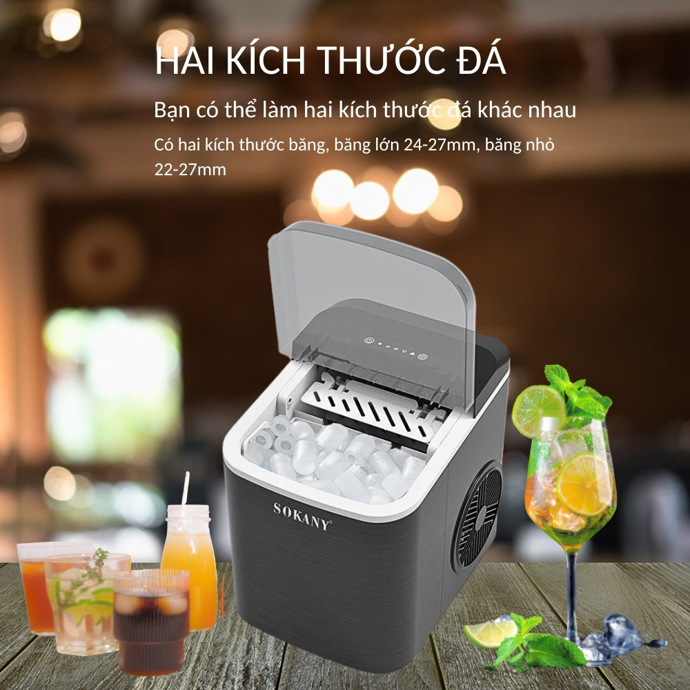 Ảnh Máy làm đá viên siêu tốc cho gia đình SOKANY SK-03038 làm đá nhanh chỉ từ 6-9 phút 4