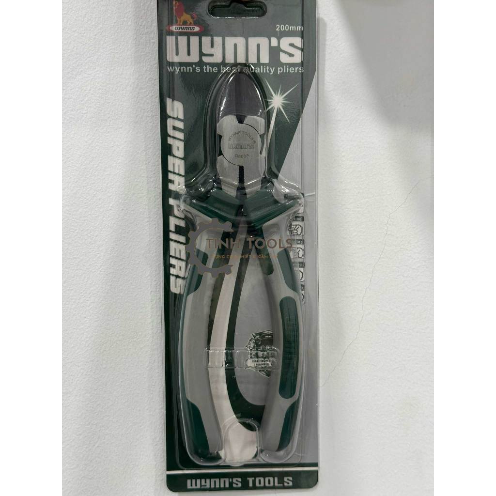 Kìm | Kiềm Cắt, Kềm Mỏ Cắt 8 inch/200mm G608A Wynn's được làm từ hợp kim thép cacbon dùng để bấm, cắt,dây điện, dây thép