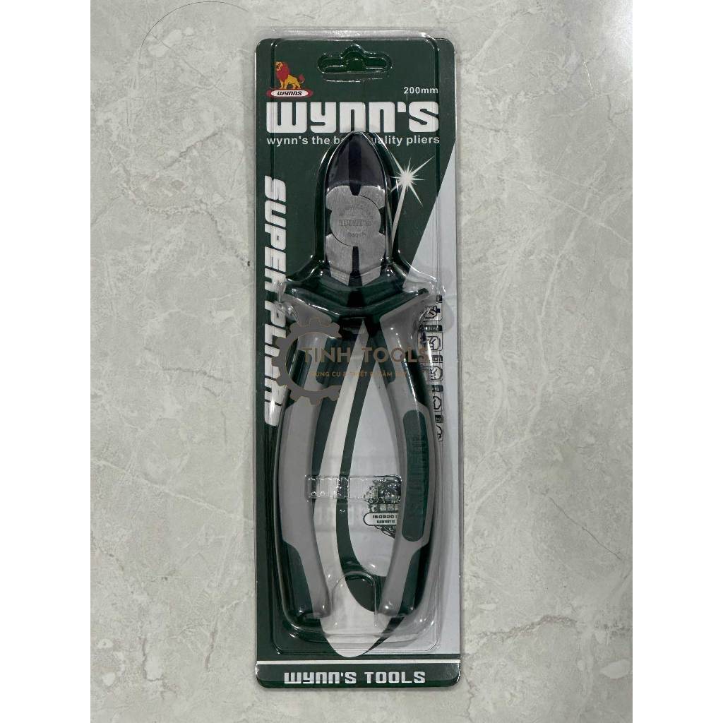 Kìm | Kiềm Cắt, Kềm Mỏ Cắt 8 inch/200mm G608A Wynn's được làm từ hợp kim thép cacbon dùng để bấm, cắt,dây điện, dây thép