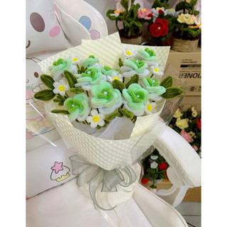 [CÓ SẴN- GIAO HỎA TỐC HCM] HOA HỒNG XOẮN CÁNH TRÒN NHIỀU MÀU KẼM NHUNG LOẠI 1 ANGIHOME