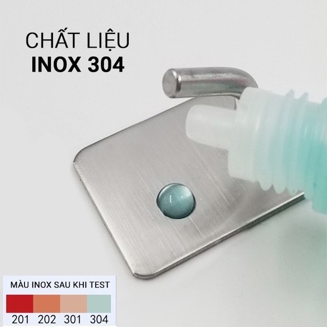 (SET 5) Móc Treo Inox 304 Dán Tường Siêu Dính - Móc L dán tường