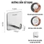 Móc Treo Inox 304 Dán Tường Siêu Dính - Móc L dán tường