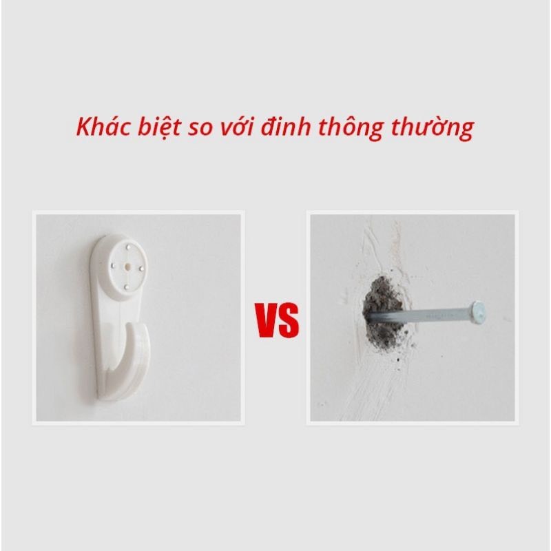Móc đóng tường treo ảnh, treo vật dụng tiện lợi