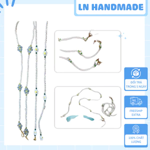 Dây Đeo Thẻ / Bảng Tên Kết Hạt Cườm Handmade - Nhiều Màu Đẹp, Sáng Tạo Và Cá Tính