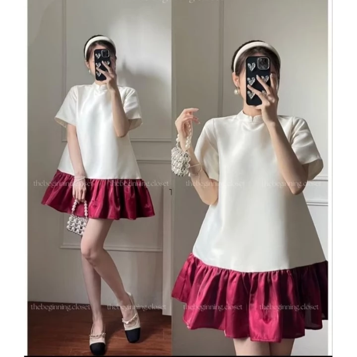 Váy babydoll, Váy đuôi cá xòe ngắn, Váy dự tiệc sang trọng có bigsize 40kg-120kg