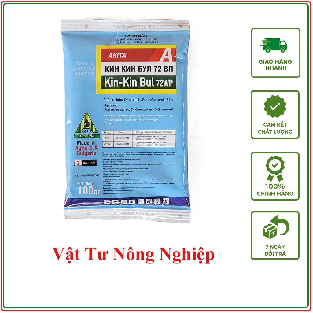 Thuốc trừ nấm Kin-Kin Bul 72WP (100g) | Shopee Việt Nam