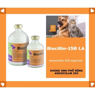 Interchemie BIOCILLIN 150 LA 100ml - thuốc hỗ trợ tiêu hoá, mất sữa, viêm hô hấp cho động vật