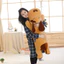 Gấu Bông Chó Mũi Tim Tai Dài, Thú Nhồi Bông Chó Gối Ôm Nằm Tai Dài Chất Bông Mền Mịn Cao Cấp - B05