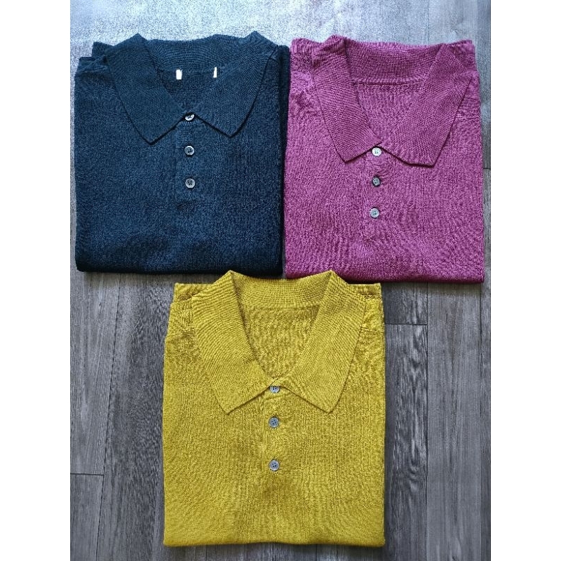 (Sale) Áo polo len dệt kim nữ Uni*ql0* bigsize - dư xịn (44-63 kg)