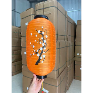 Đèn lồng HOA ĐÀO HÌNH TRỤ làm từ vải chống thấm nước