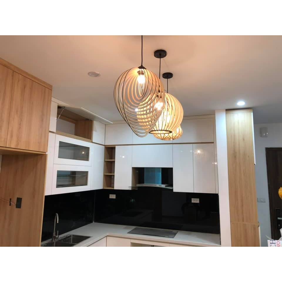 Đèn trang trí đèn gỗ tròn