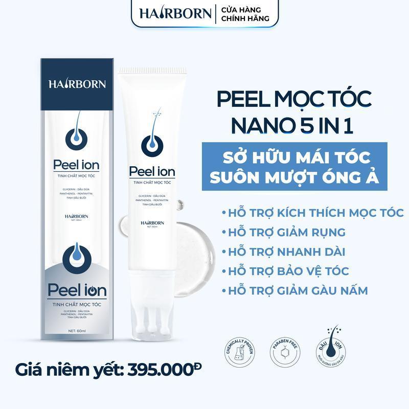 Ảnh Lăn Mọc Tóc Hairborn Tuýp 60ml, Tinh Chất Mọc Tóc tặng mặt nạ 2