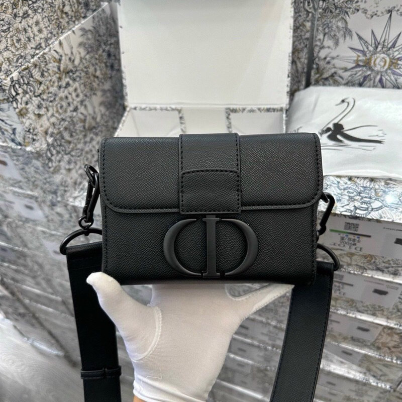 ⚡️[Hight Quality] Túi D1o.1 Đeo Chéo 30 Montaigne Box Bag Black - Điểm Nhấn Logo C.1D Cao Cấp - Qccc Hottrend Nam Nữ