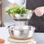 RỔ INOX 304 KHÔNG GỈ CAO CẤP - Rổ rửa rau, rổ đựng thực phẩm, inox dày bền, an toàn cho gia đình