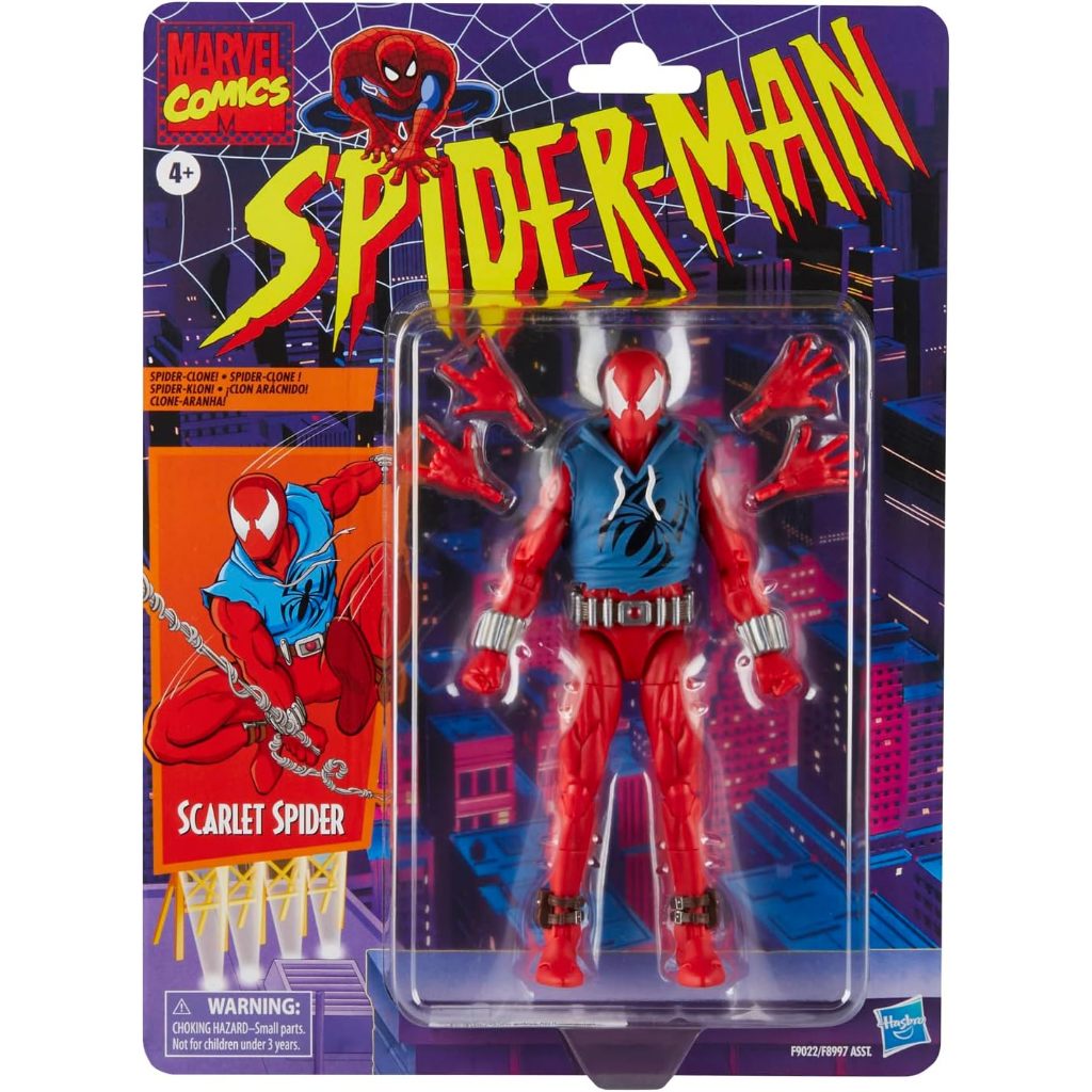Marvel Legends Infinite Series Action Figure Scarlet Spider (15,2 Cm): Figura Da Collezione Ispirata Ai Fumetti Con 4 Mani E 2 Pezzi Build-A-Figure