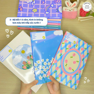 [LẺ] Giấy Bao Tập, Bao Vở, Bao Sách Hoạ Tiết Hoa Lá Xinh Xắn Giấy Bóng Dày Chất Lượng | Thiết kế bởi Pinandschool