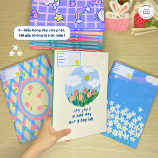 [LẺ] Giấy Bao Tập, Bao Vở, Bao Sách Hoạ Tiết Hoa Lá Xinh Xắn Giấy Bóng Dày Chất Lượng | Thiết kế bởi Pinandschool