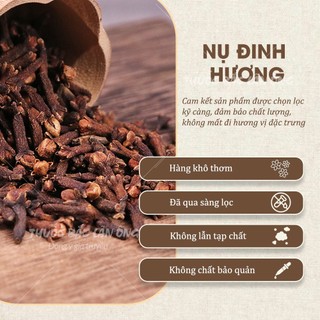 Nụ đinh hương 200g, đinh hương khô Ấn Độ nụ to, thơm, làm gia vị tẩm ướp món ăn tạo vị thơm nồng