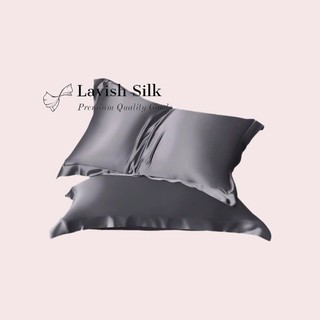 (Deal Hời) Combo Vỏ Gối Lụa Lavish Silk Nằm + ôm Mềm Mại Cao Câp_Chart chon màu ngẫu nhiên