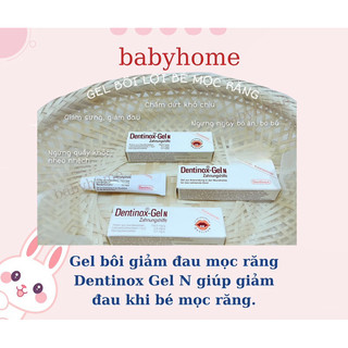 [ MẪU MỚI DATE 4/2029] Gel Bôi Giảm Đau Mọc Răng Dentinox-Gel N Nội Địa Đức 10gr cho bé từ 4M