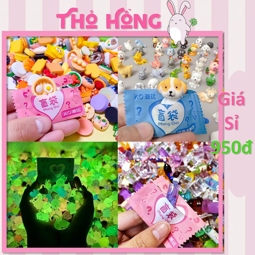 🎁 COMBO 3–10 TÚI MÙ HOẠT HÌNH PHÁT SÁNG 🎀Đồ chơi nhỏ xinh – Phụ kiện học tập dễ thương 🐰