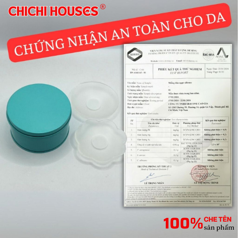 Miếng Dán Ngực Silicon Hộp 5 Cặp Dán Ti Trong Suốt Che Nhũ Hoa Siêu Mỏng Tái Sử Dụng Nhiều Lần -- 999