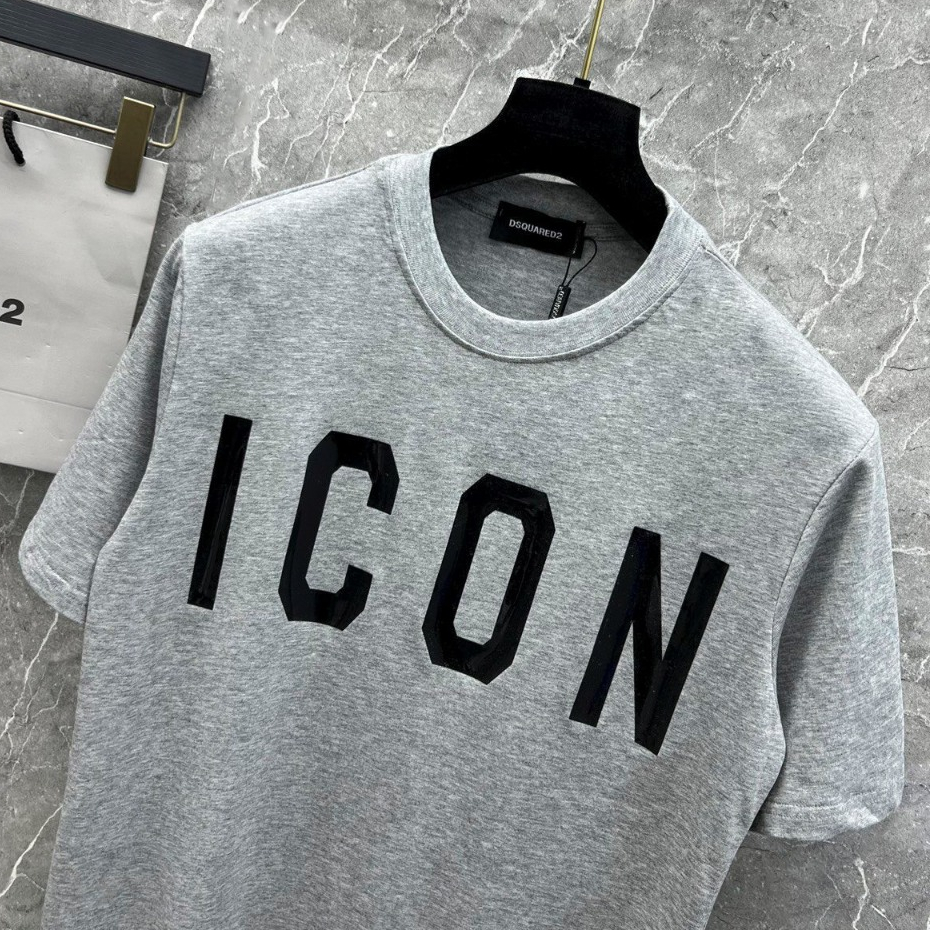 Áo Phông Icon In Chữ Bóng Chất Liệu Cotton 2 Chiều Thoáng Mát - Áo Phông Nam Nữ Phong Cách Hot Trend