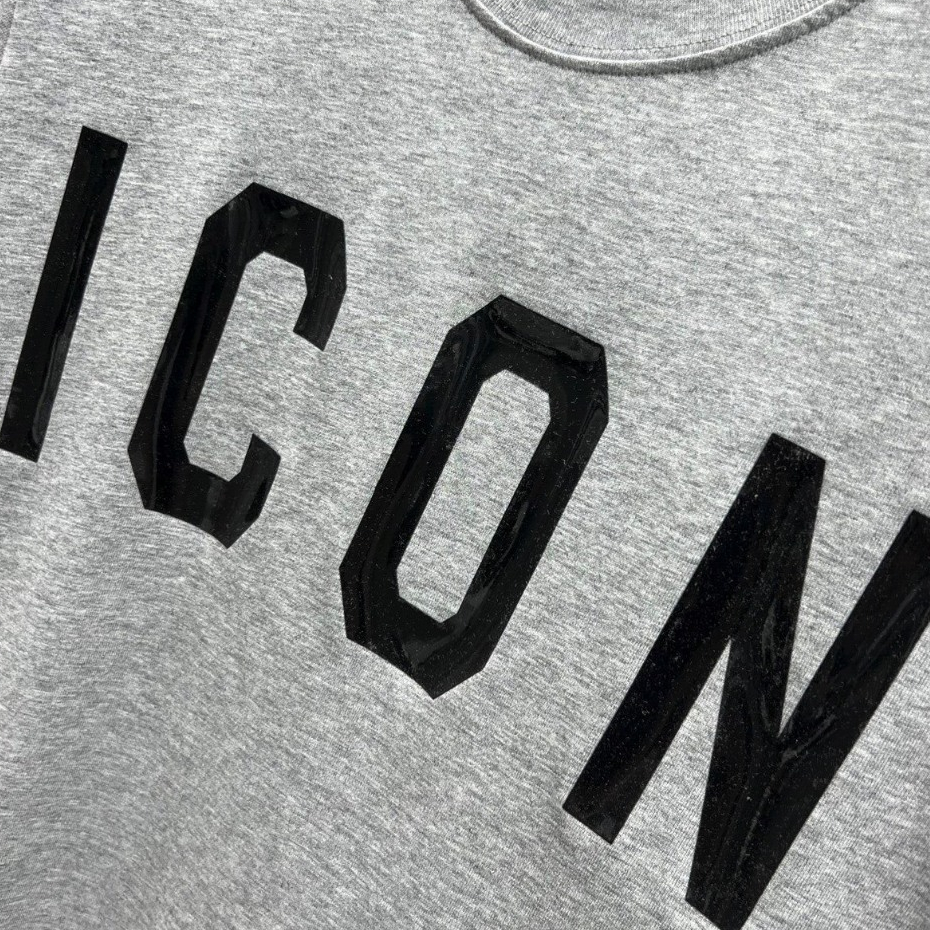 Áo Phông Icon In Chữ Bóng Chất Liệu Cotton 2 Chiều Thoáng Mát - Áo Phông Nam Nữ Phong Cách Hot Trend