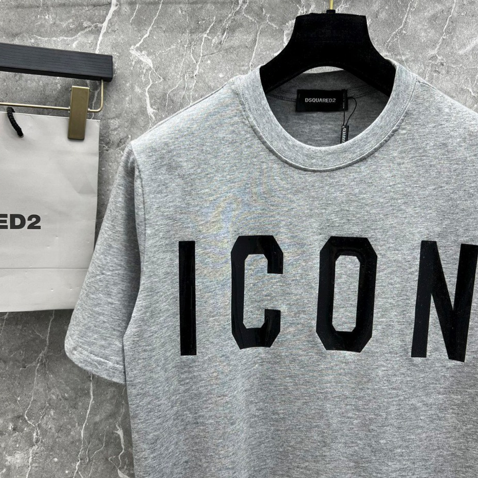 Áo Phông Icon In Chữ Bóng Chất Liệu Cotton 2 Chiều Thoáng Mát - Áo Phông Nam Nữ Phong Cách Hot Trend