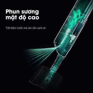 Samono Cây lau nhà phun sương thông minh BCT816 đầu xoay 360 độ  sàn sạch nhanh khô sợi Microfiber - BH 1 năm