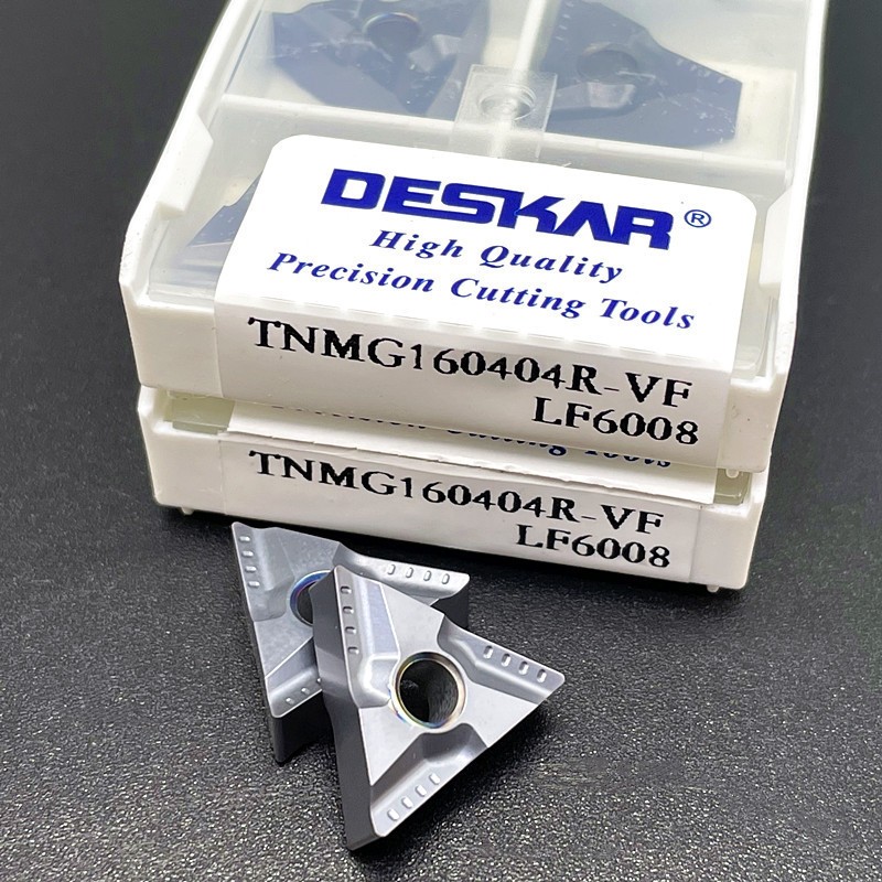 Chip tiện T16 hạt nặng xẻ rãnh DESKER tiện thép inox rất ngon